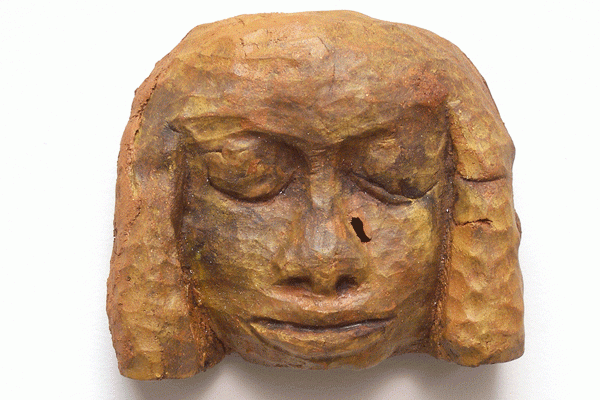 Lehigh University Lucy Gans sculpture - Brown Head